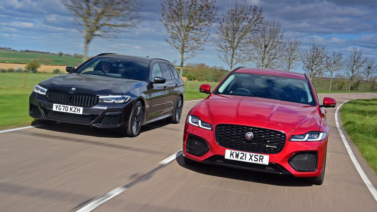 BMW 5 Series Touring Vs Jaguar XF Sportbrake Auto Express